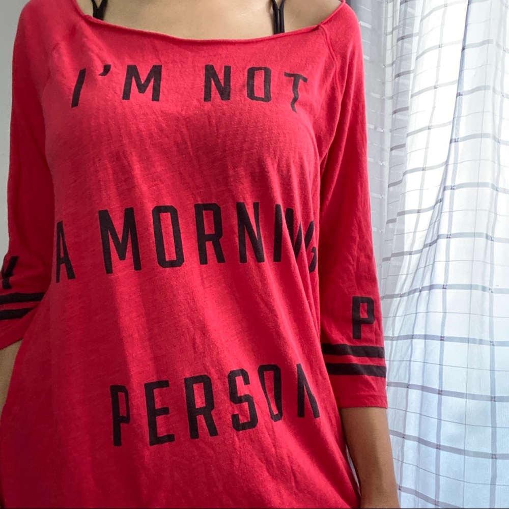 PINK Victoria’s Secret red sleep shirt